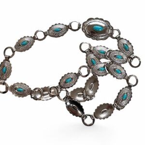 Silver and Turquoise Belt